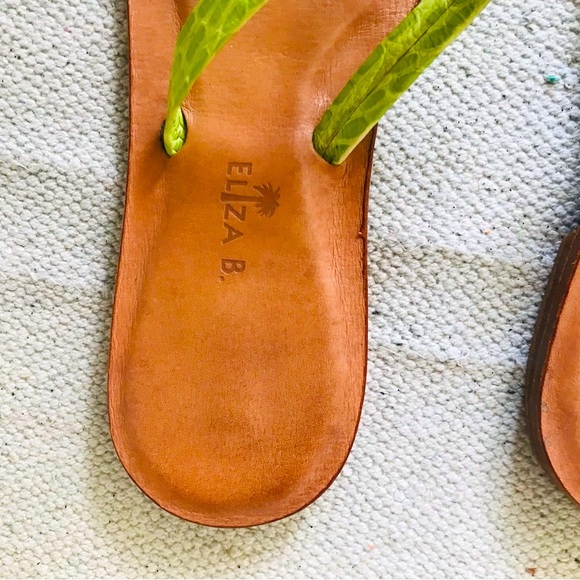 ELIZA B. Vintage Leather Flip Flops, 8.5-9 - Picture 8 of 9